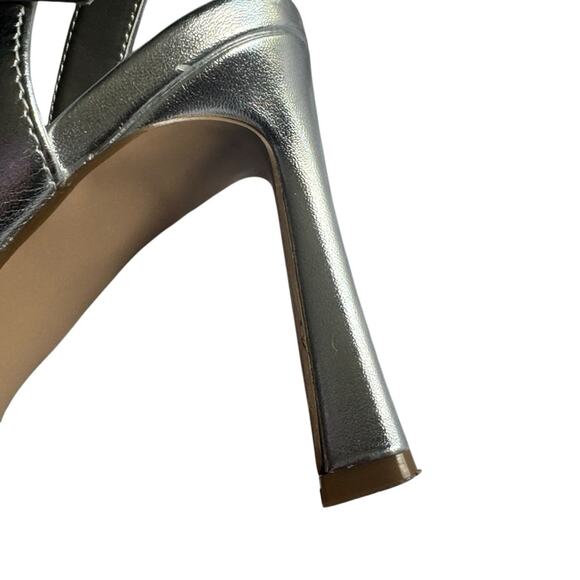 Steve Madden Silver HAVYNN Silver point toe Heels Size 8.5 - Picture 12 of 14